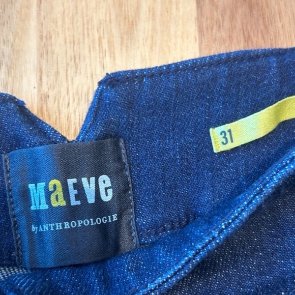 Anthropologie Maeve High Rise Tailored Wide Leg Jeans 31 - Picture 3 of 6